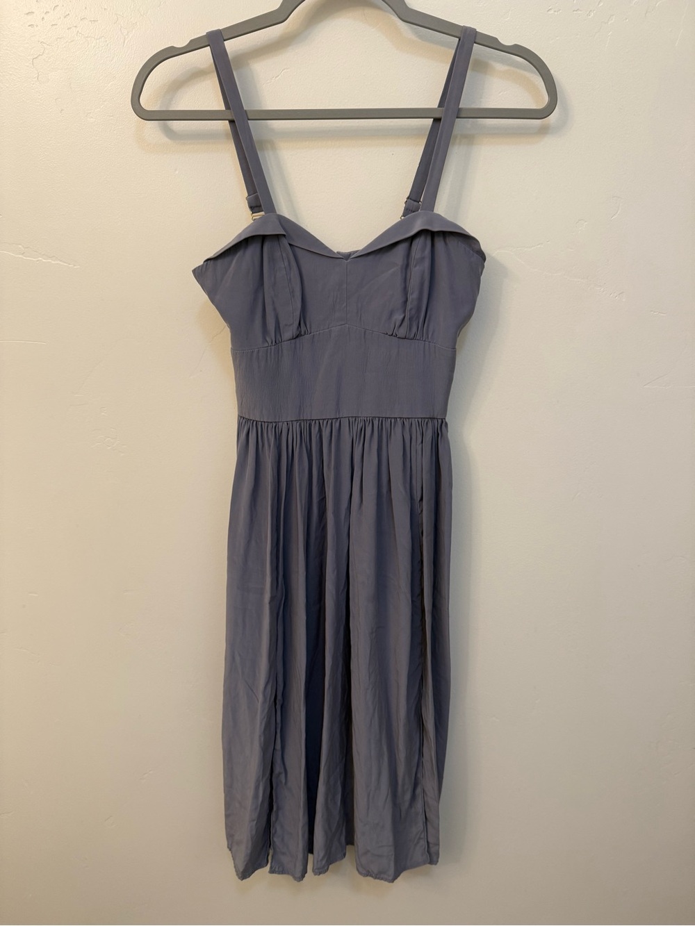 Amanda Uprichard Dusky Lavender Dress with Adjustable Straps